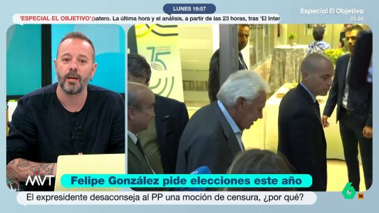 El periodista responde al expresidente socialista despu&eacute;s de que este afirme que Pedro S&aacute;nchez deber&iacute;a convocar elecciones anticipadas. 