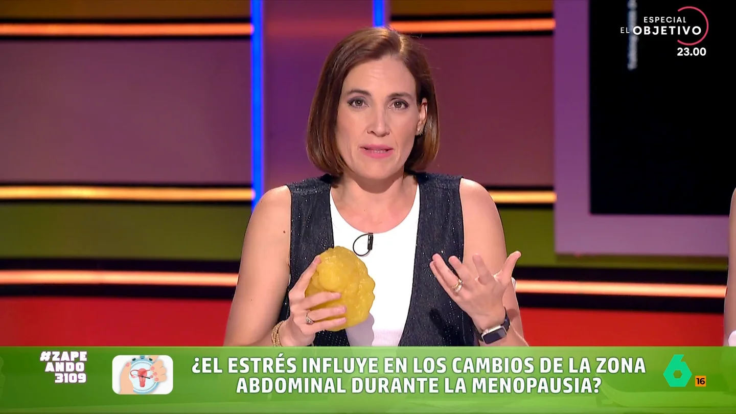 ¿Por qué sale michelín en el abdomen con la menopausia? Boticaria García desvela las causas y cómo evitarlo Boticaria García habla sobre la grasa abdominal que aparece con la menopausia, relacionada con la bajada de estrógenos y que tenemos menos músculo. Además, desmonta los mitos de que se ralentiza el metabolismo o de que para rebajar el michelín hay que hacer abdominales.