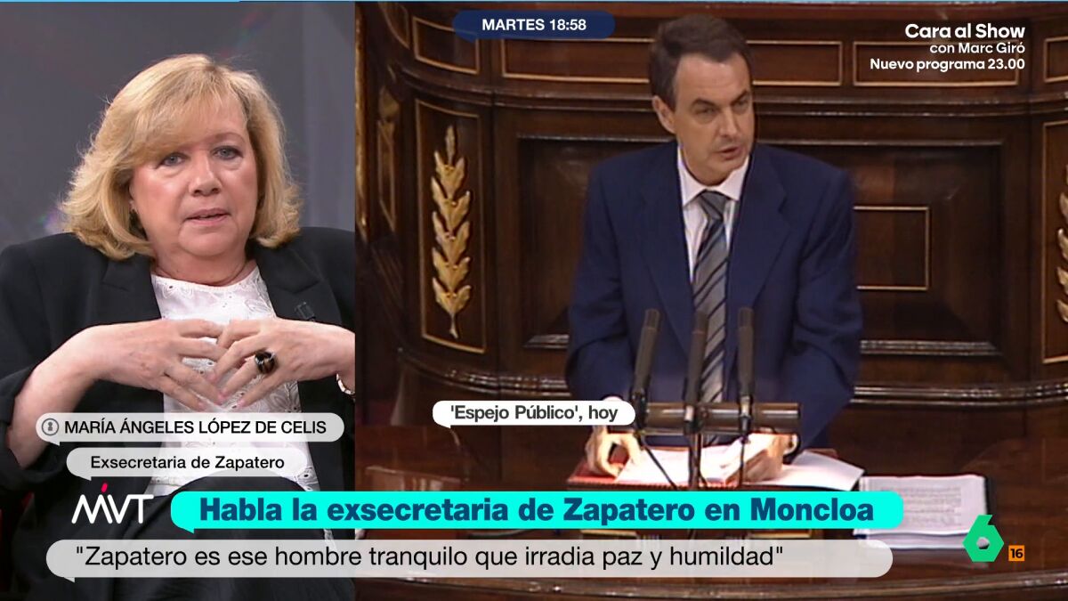 Una exsecretaria de Zapatero afirma que debe estar 