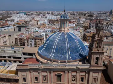 Vista general de la cúpula de la Iglesia de las Escuelas Pías Vista general de la cúpula de la Iglesia de las Escuelas Pías