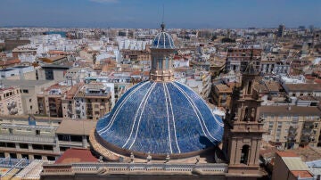 Vista general de la c&uacute;pula de la Iglesia de las Escuelas P&iacute;as