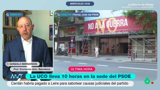 El economista cuenta que este tipo de facturas, por ejemplo, se hace para que las empresas paguen menos impuestos. Bernardos indica que si la empresa que no ha hecho el servicio hace una factura y cobra, "las obligaciones con Hacienda pasan a esta &uacute;ltima".