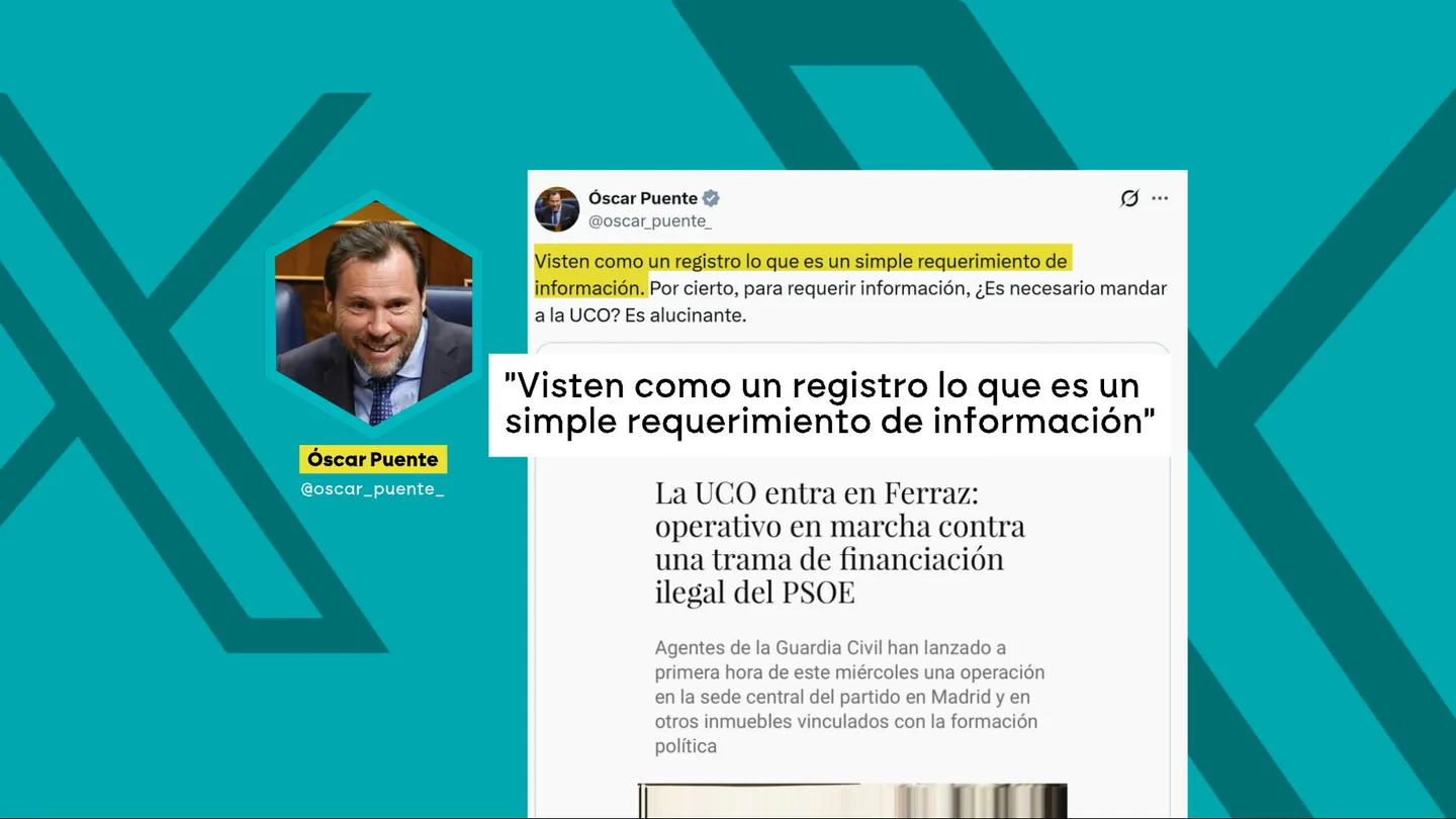Puente insiste en que la UCO ha hecho un requerimiento Puente insiste en que la UCO ha hecho un requerimiento
