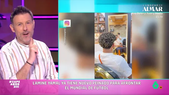 Iñaki Urrutia reacciona al nuevo look de Lamine Yamal: "No sé si es un peinado o se le han caído los espaguetis en la cabeza" "Muy mal se nos tiene que dar para que no ganemos el Mundial y Miss Pelo Pantene", comenta Iñaki Urrutia en este vídeo donde se puede ver cómo se ha 'cocinado' el nuevo peinado de Lamine Yamal para el Mundial.