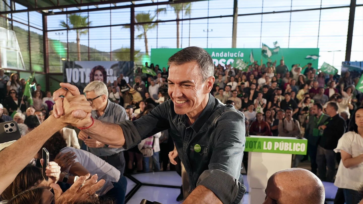 Pedro Sánchez en un mitin del PSOE en Andalucía Pedro Sánchez en un mitin del PSOE en Andalucía