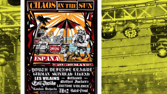 Cartel del festival de m&uacute;sica neonazi