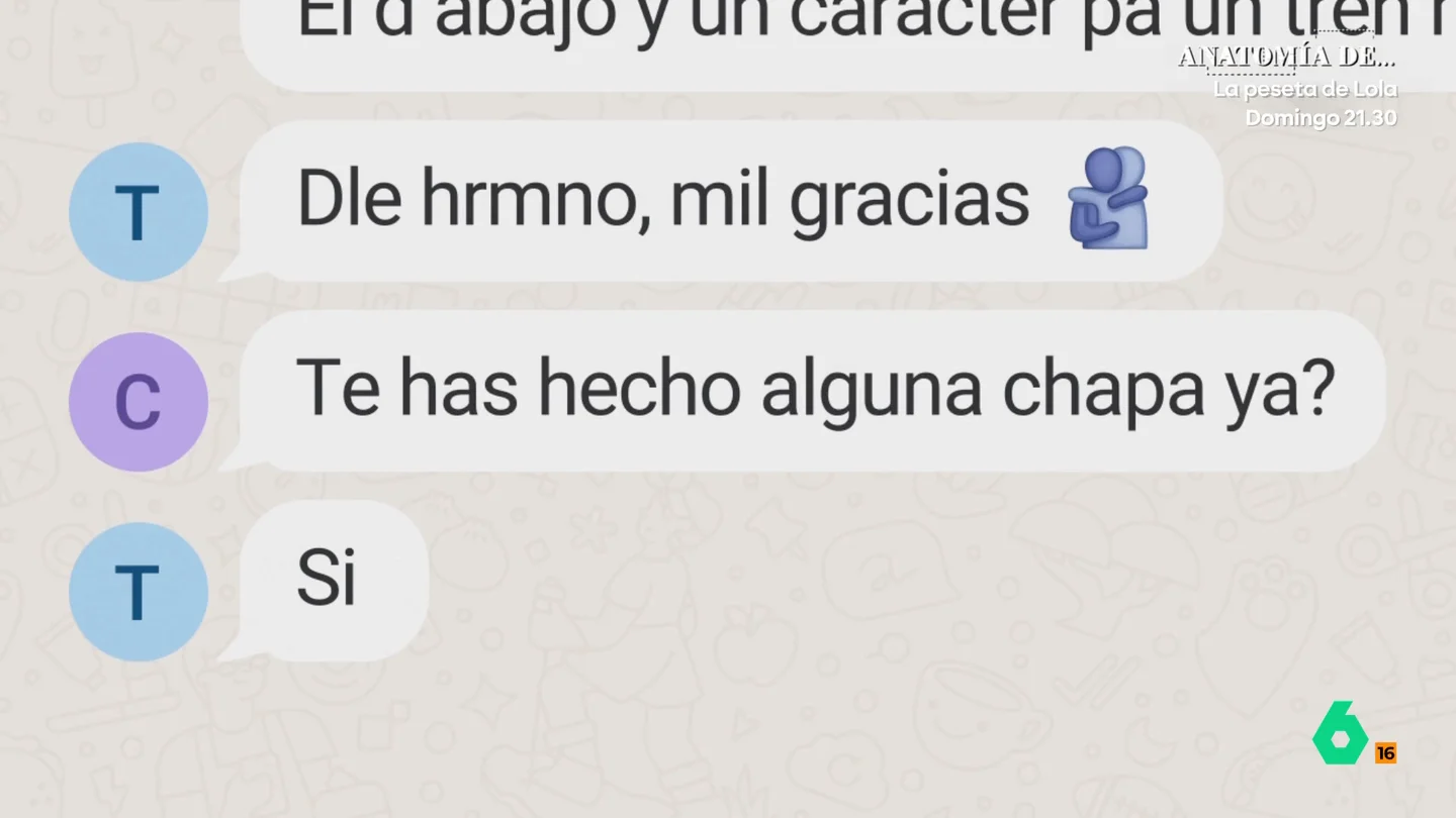 Equipo de Investigación se infiltra en un grupo de WhatsApp de grafiteros: "Tirarte pieza y keko en Madriles es complicado" Equipo de Investigación consigue acceder a un grupo de WhatsApp donde unos grafiteros se preparan para su próxima acción. Utilizan jergas y hablan sobre quién se encargará de tirar del freno de emergencia del tren.
