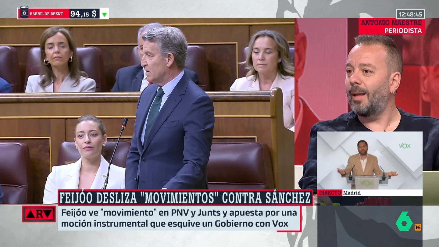 Antonio Maestre analiza una posible moción de censura: "PP y Vox actúan como una auténtica unidad de acción" Antonio Maestre analiza una posible moción de censura: "PP y Vox actúan como una auténtica unidad de acción"