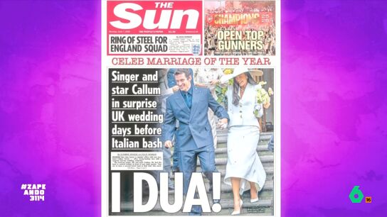 El diario brit&aacute;nico 'The Sun' ha publicado una imagen de la pareja abandonando el ayuntamiento en el que se han casado. Adem&aacute;s, afirman que celebrar&aacute;n una fiesta por todo lo alto desde el pr&oacute;ximo jueves en Italia. 