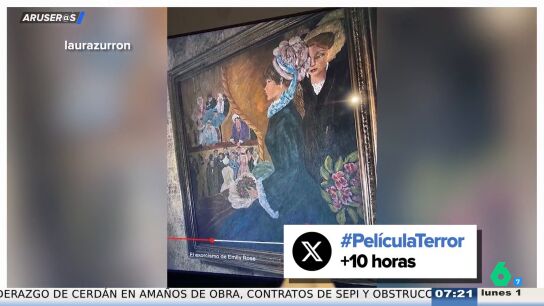 El susto de una joven al descubrir que tiene el mismo cuadro que aparece en una pel&iacute;cula de terror: "&iexcl;Qu&eacute; mal rollo!"