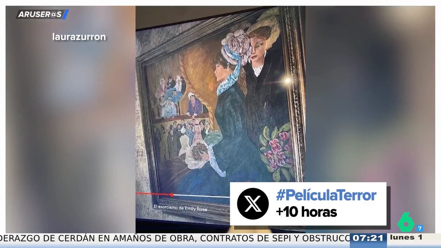 El susto de una joven al descubrir que tiene el mismo cuadro que aparece en una película de terror: "¡Qué mal rollo!" El susto de una joven al descubrir que tiene el mismo cuadro que aparece en una película de terror: "¡Qué mal rollo!"
