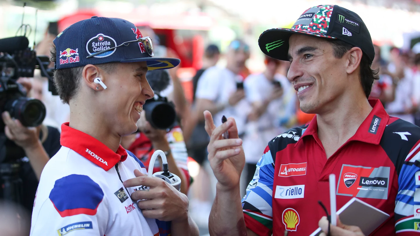 Diogo Moreira y Marc Márquez Diogo Moreira y Marc Márquez