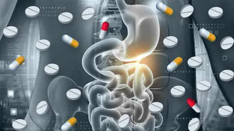 Estómago con medicamentos Estómago con medicamentos