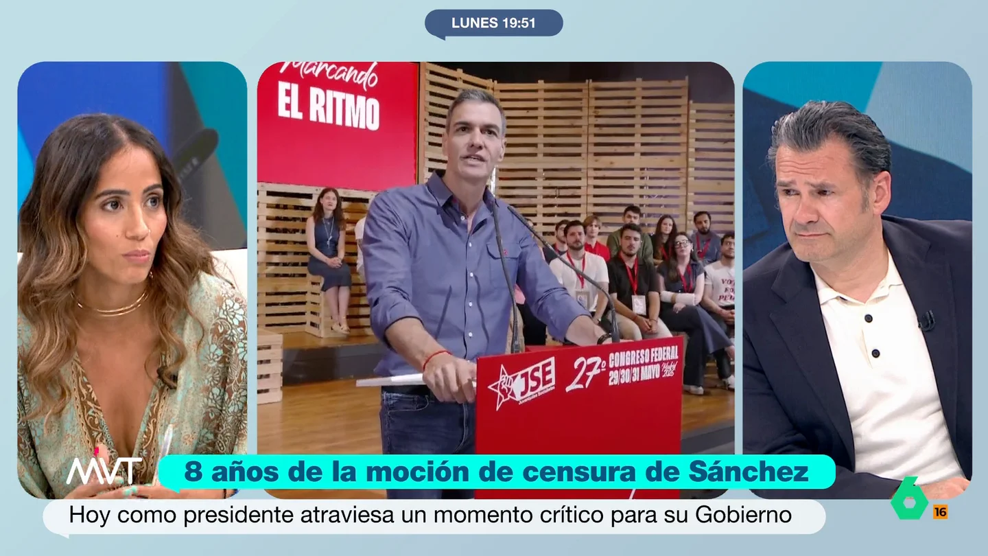 Tesh Sidi: "Da la sensación de que el PSOE tiene un descontrol sobre la realidad y que está viviendo en una paralela" Cuando se cumplen ocho años de la moción de censura contra Rajoy, el Gobierno del PSOE está en una situación crítica y Tesh Sidi, diputada de Más Madrid, afirma que "está equivocadísimo en su estrategia a nivel comunicativo".