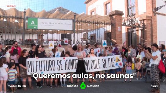 Profesores y familias claman contra el calor en las aulas y la inacci&oacute;n de las administraciones y amenazan con denuncias masivas
