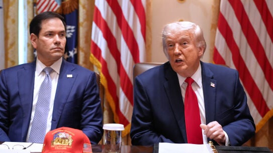 Marco Rubio con Donald Trump