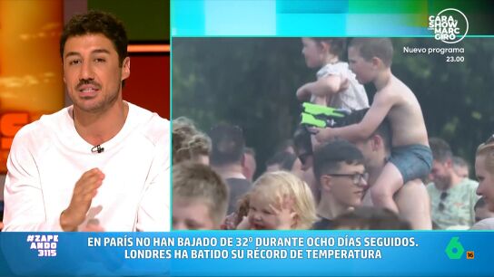 Londinenses ba&ntilde;&aacute;ndose en el T&aacute;mesis, alemanes asando salchichas en los parques o v&iacute;as del tranv&iacute;a cerca de Par&iacute;s que se dilatan por el calor. Francisco Cacho lo cuenta todo de la ola de calor que recorre Europa.