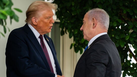 Donald Trump y Benjamin Netanyahu en su &uacute;ltimo encuentro en la Casa Blanca