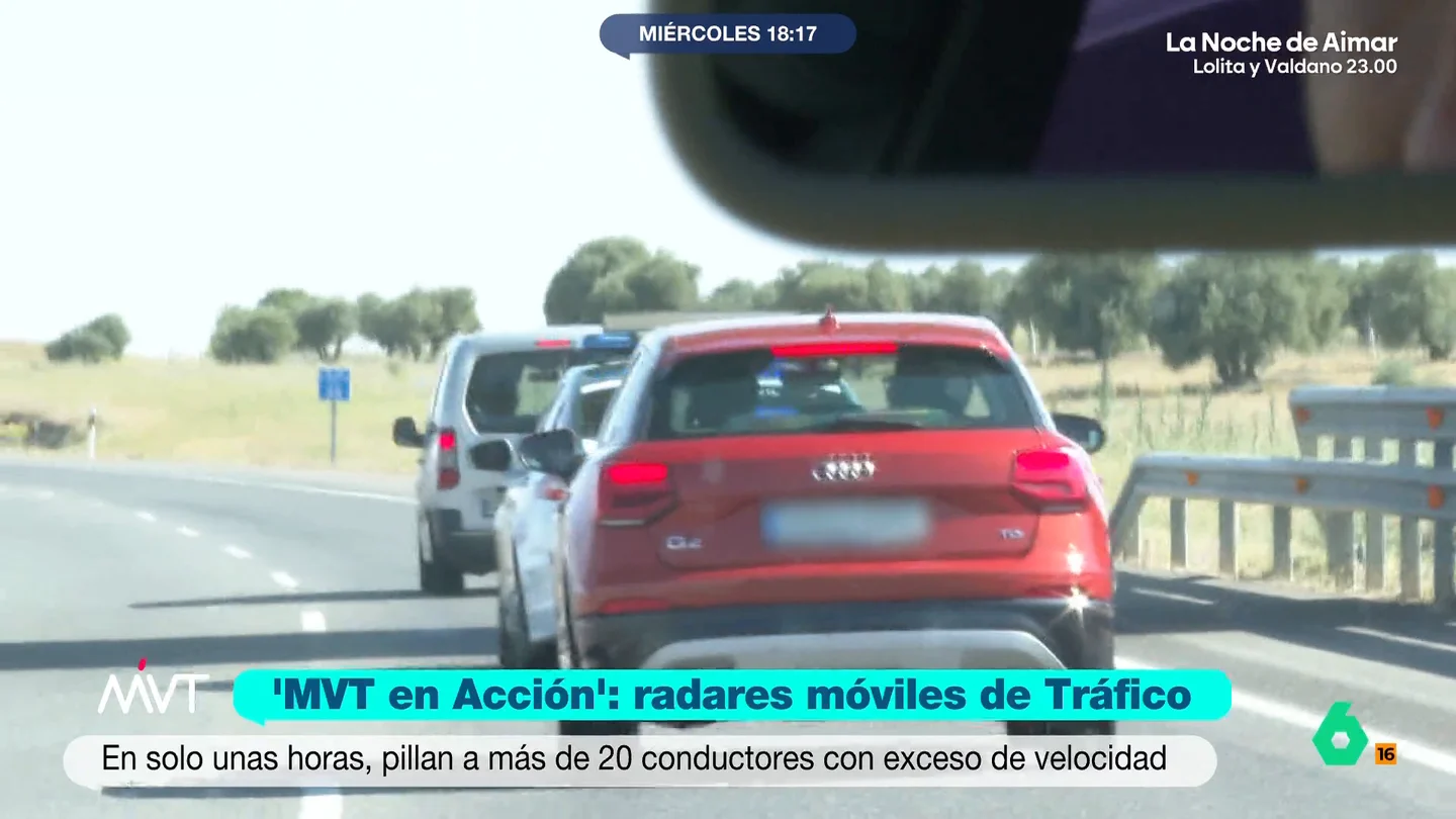 Más Vale Tarde acompaña a la Guardia Civil con un radar móvil: excesos de velocidad, sin cinturón y permisos caducados Más Vale Tarde acompaña a la Guardia Civil durante un control de velocidad con un radar móvil. Durante la jornada, encuentran a un conductor que se confiesa reincidente y otro que dice que recurrirá a pesar de haber sido pillado a 155 kilómetros por hora.