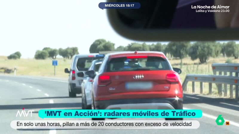M&aacute;s Vale Tarde acompa&ntilde;a a la Guardia Civil con un radar m&oacute;vil: excesos de velocidad, sin cintur&oacute;n y permisos caducados