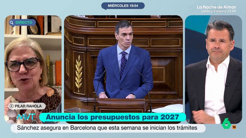 Pilar Rahola no cree que S&aacute;nchez pueda aprobar los presupuestos en 2027: "No hay ninguna posibilidad"