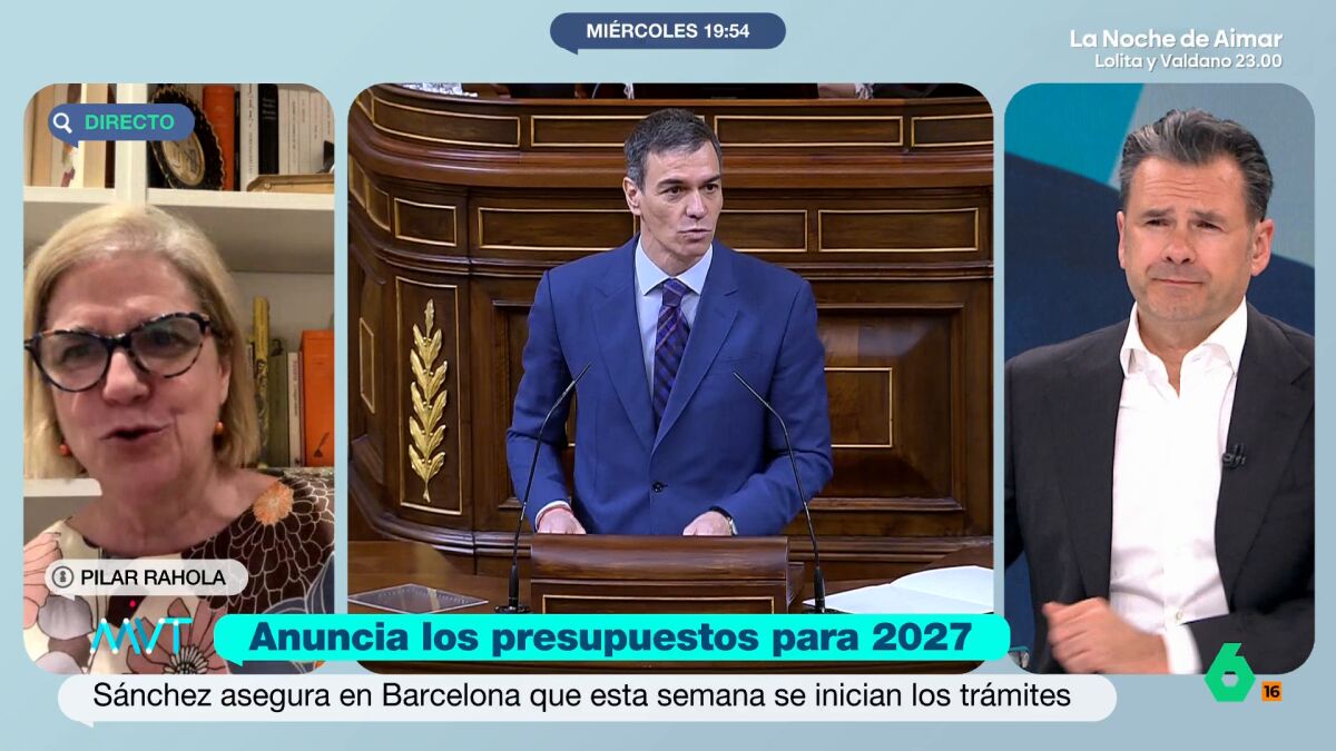 Pilar Rahola no cree que Sánchez pueda aprobar los presupuestos en 2027: 