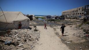 Ciudad de Gaza, tras un ataque