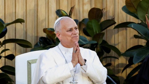 El papa Le&oacute;n XIV en Madrid.
