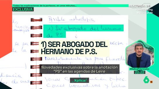 Anotaci&oacute;n en el cuaderno de Leire D&iacute;ez