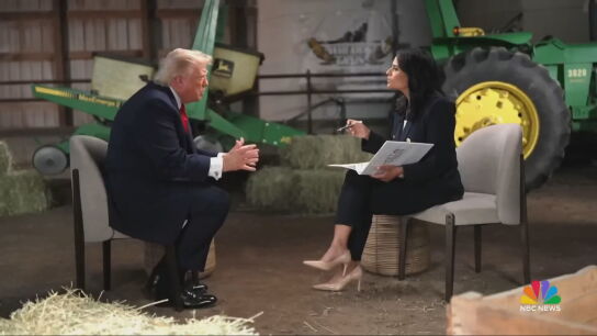Trump abandona una entrevista