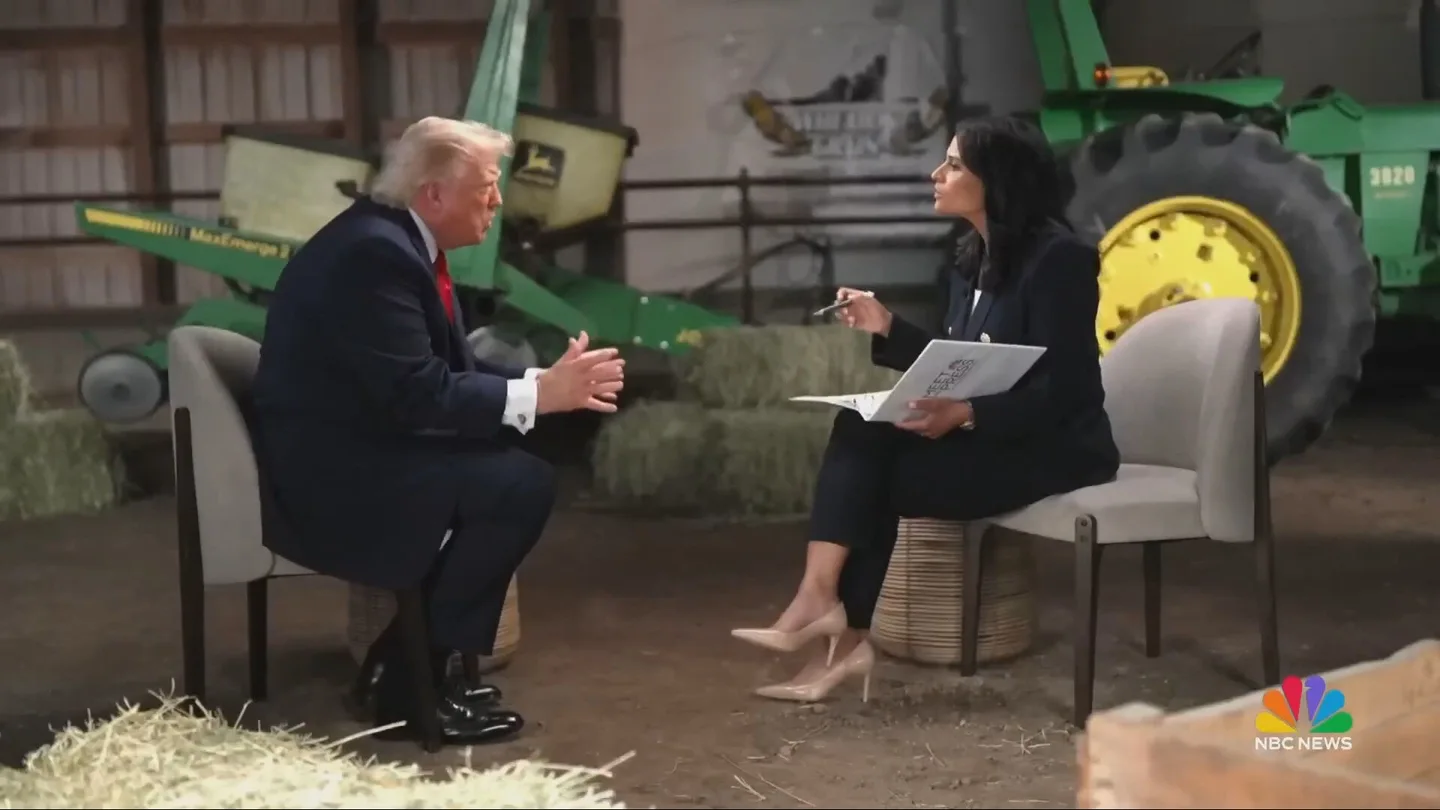 Trump abandona una entrevista Trump abandona una entrevista