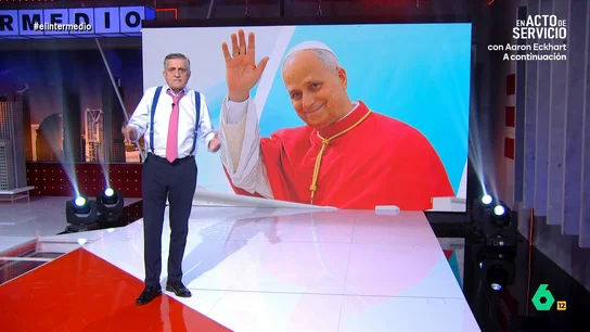 Wyoming, sobre el papa León XIV: "Es de agradecer que abogue por un discurso en favor de los derechos humanos" El sumo pontífice está visitando nuestro país. El presentador de El Intermedio señala que el papa ha conseguido que el sector progresista español "se vuelque con él".