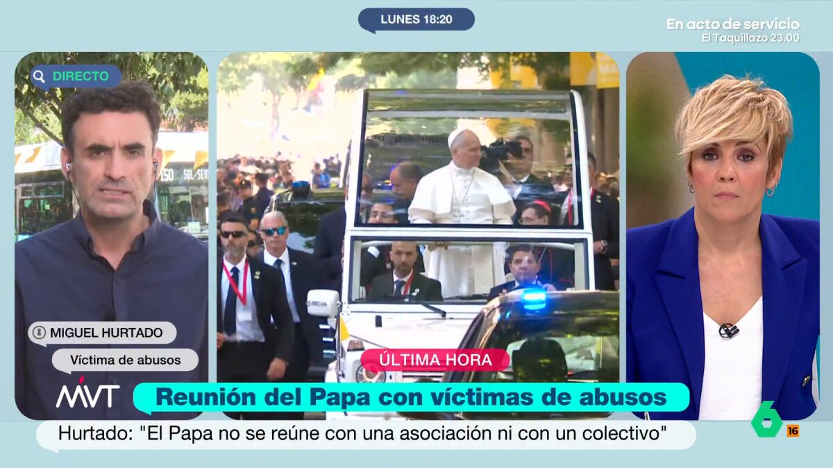 Una víctima de abusos sexuales que pidió ver al pa