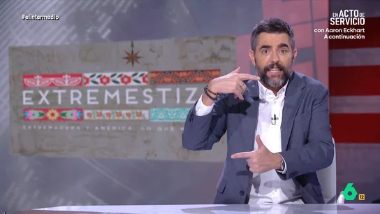 Dani Mateo, sobre el nuevo 'chiringuito' de María Guardiola: "Se van a llevar por la vía rápida el dinero público" La presidenta de la Junta de Extremadura ha presentado, junto a Nacho Cano, Extremestiza, un Instituto que busca poner en valor la conquista de América y a los conquistadores extremeños.