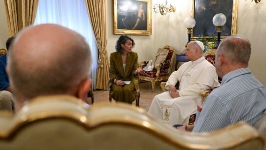 La reuni&oacute;n del papa con v&iacute;ctimas de abusos de la Iglesia.