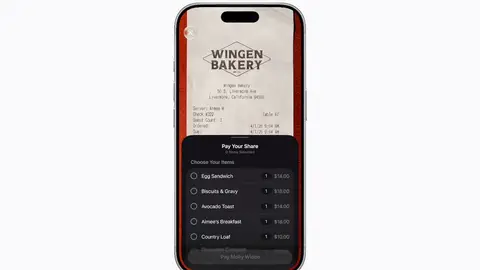Comaprtiendo gastos al escanear un ticket con Siri AI compartiendo-ticket