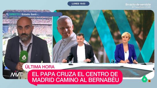 El cantante David Bustamante va a cantar para el papa en el Santiago Bernab&eacute;u. Jos&eacute; Mar&iacute;a Rivero ha explicado que el cantante va a interpretar 'El Himno de la Alegr&iacute;a'. 