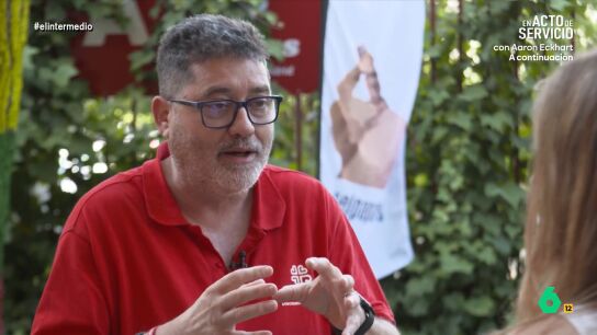 Andrea Ropero ha estado en el centro de C&aacute;ritas que ha visitado Le&oacute;n XIV para conocer su excepcional labor con personas sin hogar, en su mayor&iacute;a inmigrantes sin papeles: "El 80% de personas que vienen aqu&iacute; no vuelven a la calle".