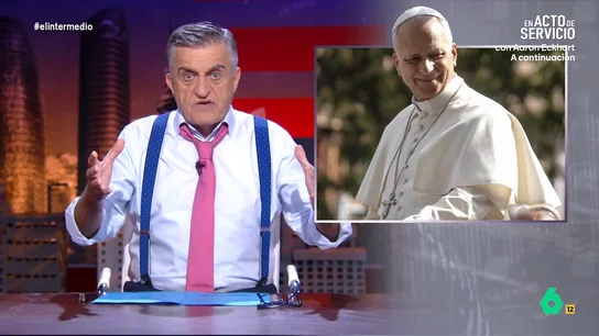 Wyoming ironiza tras ver la ovación al papa en el Congreso: "¿A que mola vivir en un Estado aconfesional?" EL INTERMEDIO: Wyoming, sobre Wyoming ironiza tras ver la ovación al papa en el Congreso: "¿A que mola vivir en un Estado aconfesional?"discurso del papa: "Por muy progre que sea, en algunos aspectos sigue siendo la cabeza visible de la Iglesia católica"