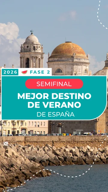 Cádiz, finalista al mejor destino de verano de España 2026 Cádiz, finalista al mejor destino de verano de España 2026