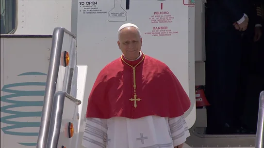 El papa León XIV llega a Barcelona El papa León XIV llega a Barcelona