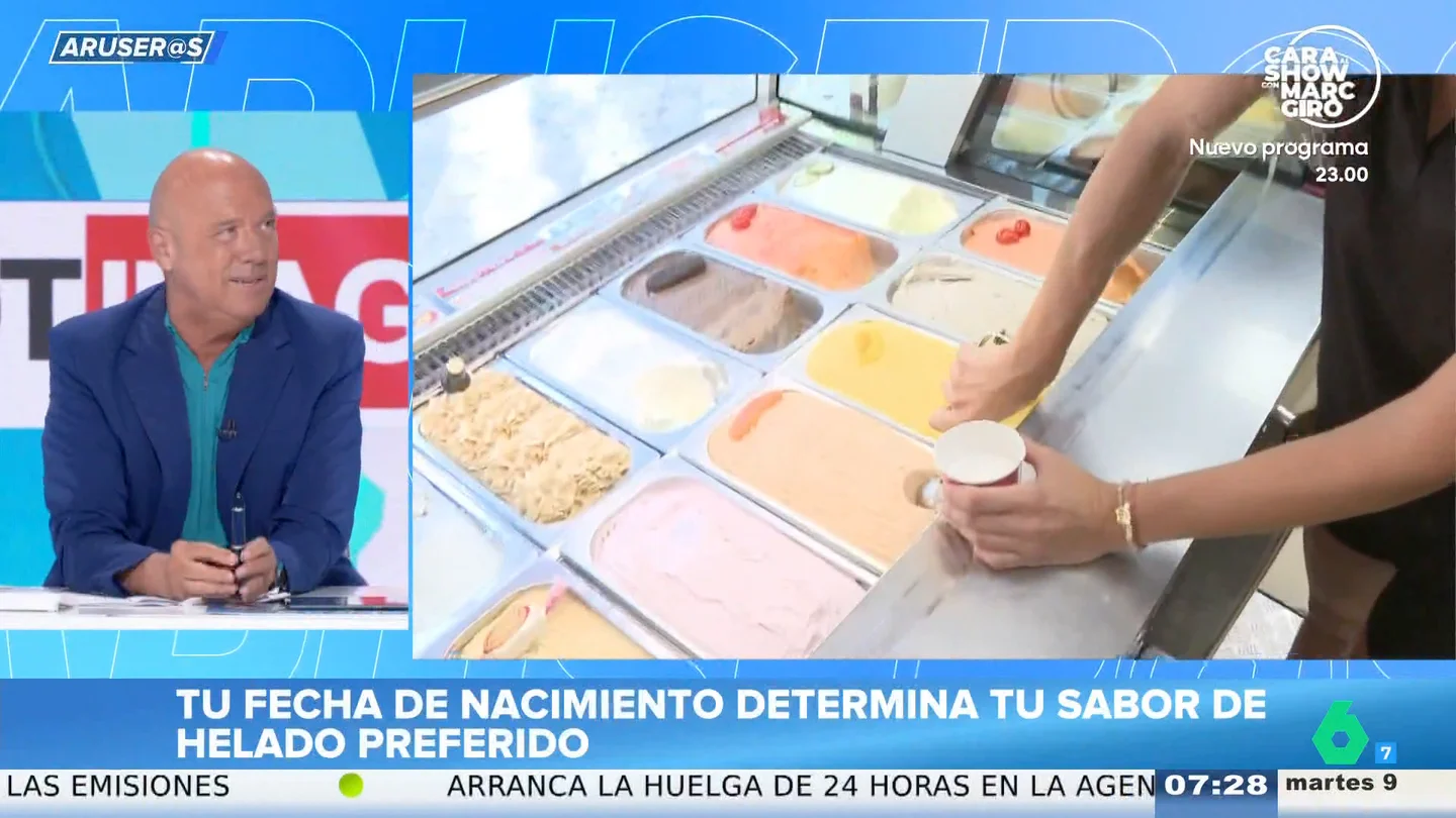 Tu fecha de nacimiento determina tu sabor de helado preferido, menos si eres Alfonso Arús Tu fecha de nacimiento determina tu sabor de helado preferido, menos si eres Alfonso Arús