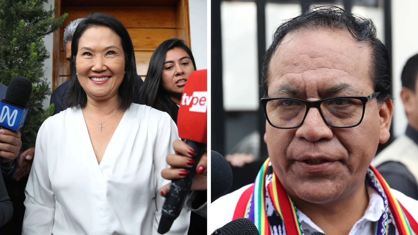 A la izquierda, Keiko Fujimori; a la derecha, Roberto Sánchez, candidatos a la Presidencia de Perú en 2026 A la izquierda, Keiko Fujimori; a la derecha, Roberto Sánchez, candidatos a la Presidencia de Perú en 2026