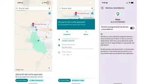 Fijando ubicación donde hemos aparcado el coche fijando-apacamiento