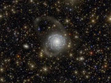 Imagen simulada de Arrakihs de un halo galáctico Imagen simulada de Arrakihs de un halo galáctico