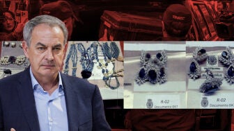 Jos&eacute; Luis Rodr&iacute;guez Zapatero y las joyas incautadas. 