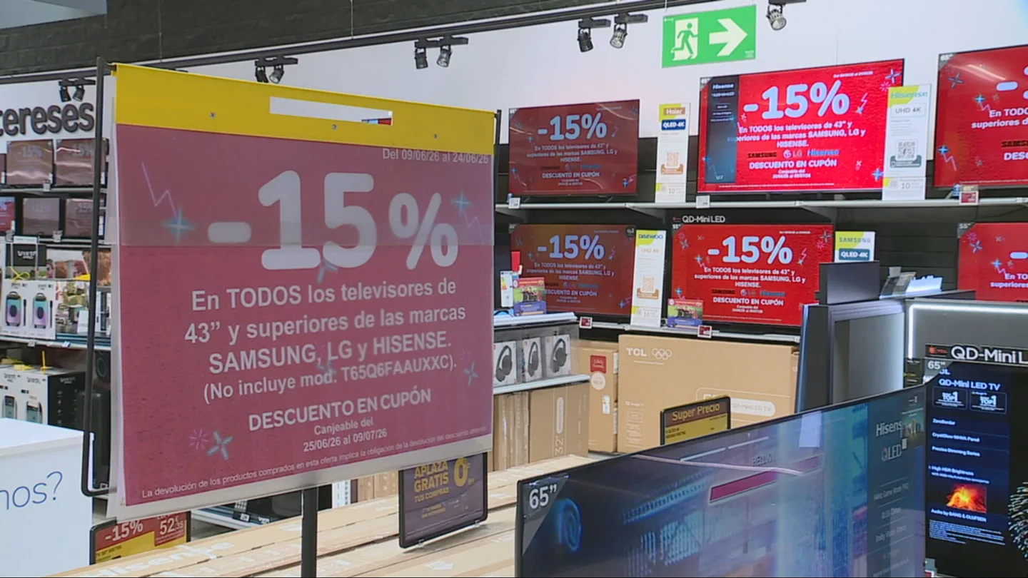 Imagen de una oferta de televisores Imagen de una oferta de televisores