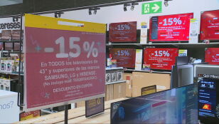 Imagen de una oferta de televisores
