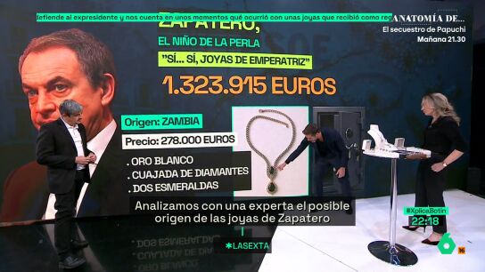 Wendy Gonz&aacute;lez, experta en joyas, advierte que el valor de las de Zapatero podr&iacute;a ser mayor: "La tasaci&oacute;n siempre es conservadora"