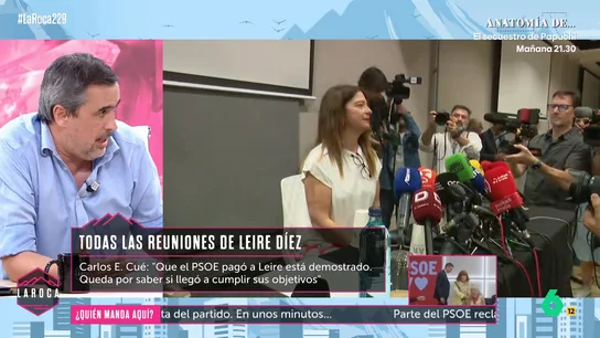 Carlos E. Cué, sobre el caso Leire: "Nadie cambió un fiscal ni alteró una prueba, como sí se hizo en Kitchen" Carlos E. Cué, sobre el caso Leire: "Nadie cambió un fiscal ni alteró una prueba, como sí se hizo en Kitchen"